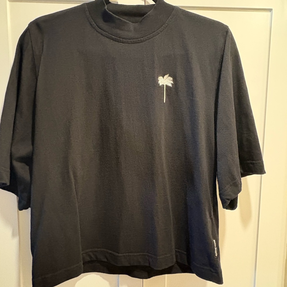 Palm Angels Black Short Sleeve Shirt
